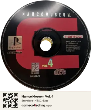 Namco Museum Vol. 4 PlayStation, NTSC disc