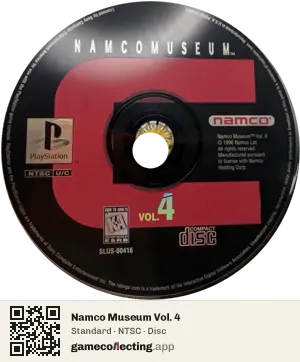 Namco Museum Vol. 4 PlayStation, NTSC disc