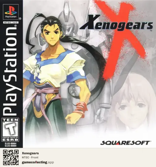 Xenogears PlayStation, NTSC box front