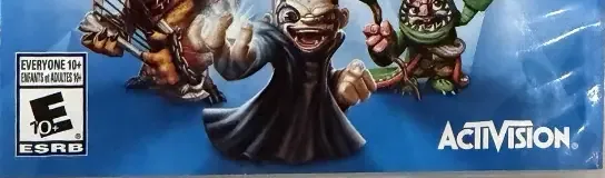 Skylanders: Trap Team, the ESRB box on its front