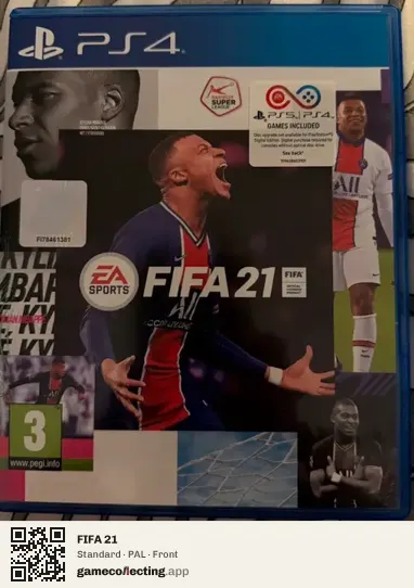 FIFA 21 PlayStation 4, PAL box front