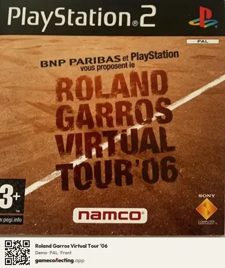 Roland Garros Virtual Tour '06 PlayStation 2, PAL box front