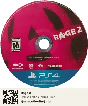 Rage 2 PlayStation 4, NTSC disc