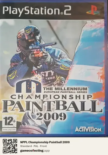 NPPL Championship Paintball 2009 PlayStation 2, PAL box front