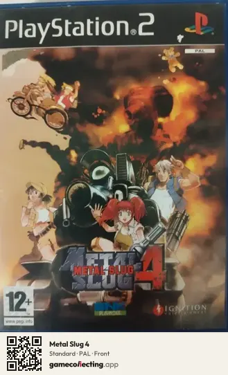 Metal Slug 4 PlayStation 2, PAL box front