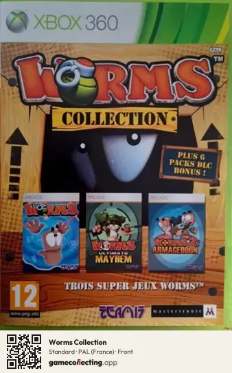 Worms Collection Xbox 360, France box front