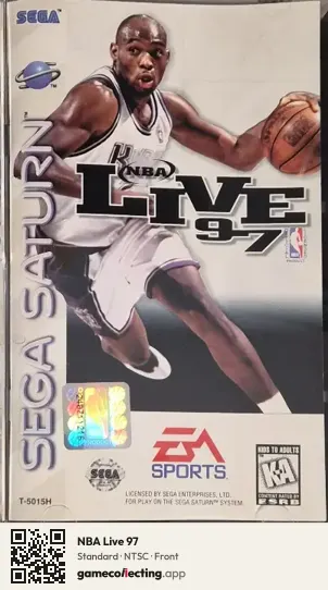 NBA Live 97 Sega Saturn, NTSC box front