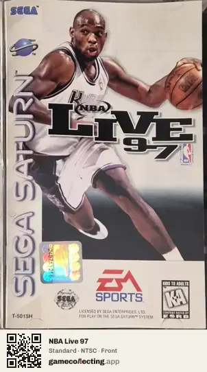 NBA Live 97 Sega Saturn, NTSC box front