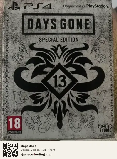 Days Gone PlayStation 4, PAL box front