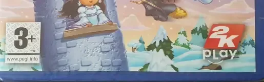 Dora the Explorer: Dora Saves the Snow Princess, the PEGI square on its front