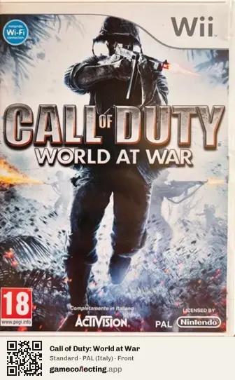 Call of Duty: World at War Nintendo Wii, Italy box front