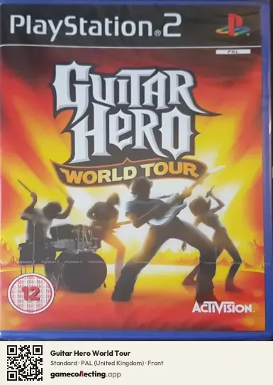 Guitar Hero World Tour PlayStation 2, United Kingdom box front