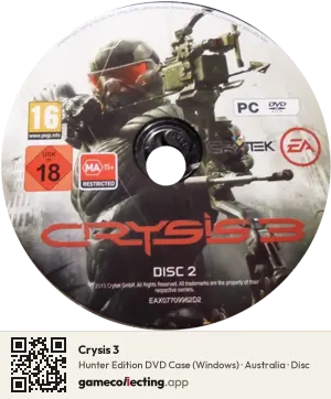 Crysis 3 Computer, Australia disc