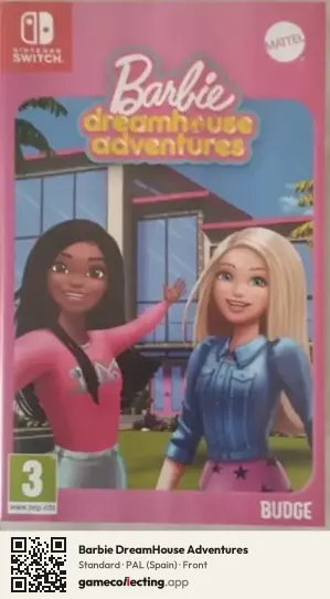 Barbie DreamHouse Adventures Nintendo Switch, Spain box front