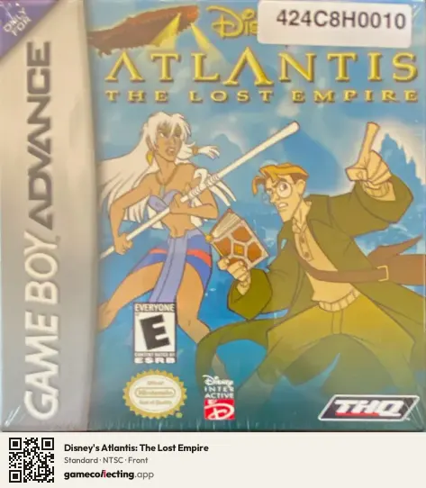 Disney's Atlantis: The Lost Empire Game Boy Advance, NTSC box front
