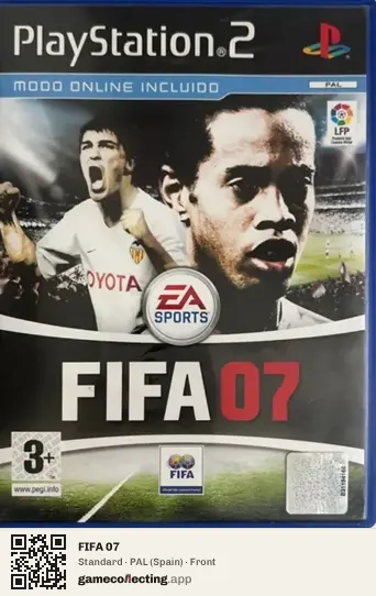 FIFA 07 PlayStation 2, Spain box front
