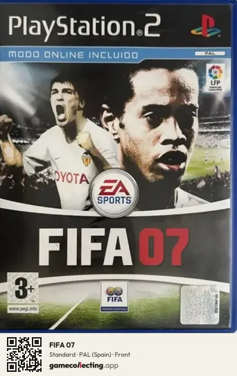 FIFA 07 PlayStation 2, Spain box front