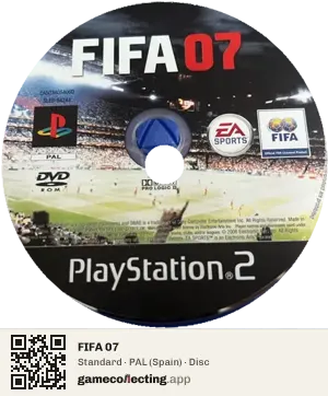 FIFA 07 PlayStation 2, PAL disc