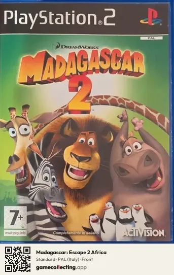 Madagascar: Escape 2 Africa PlayStation 2, Italy box front