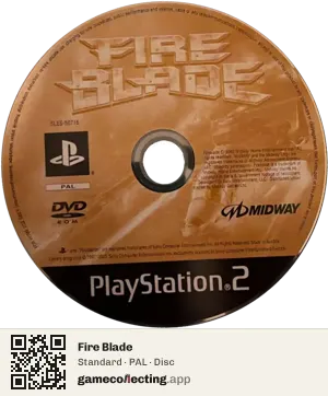Fire Blade PlayStation 2, PAL disc