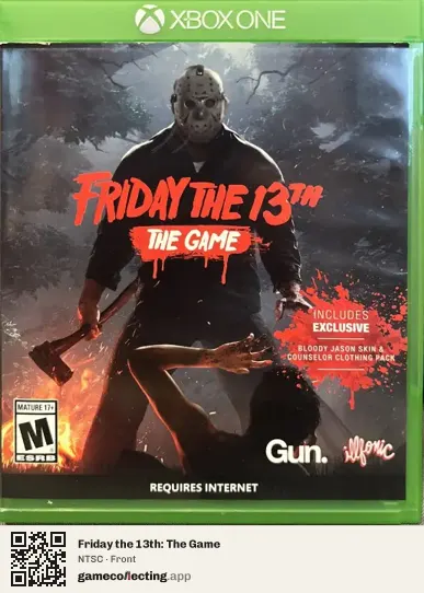 Friday the 13th: The Game Xbox One, NTSC box front