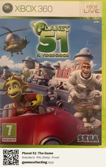 Planet 51: The Game Xbox 360, Italy box front