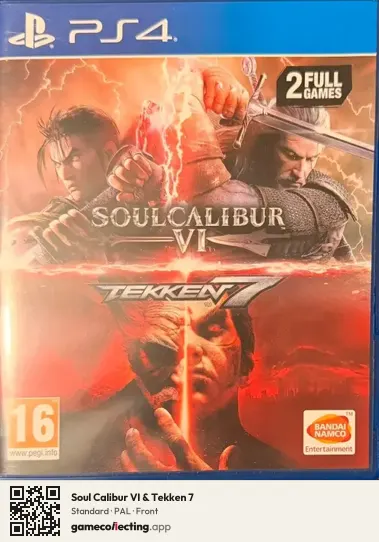 Soul Calibur VI & Tekken 7 PlayStation 4, PAL box front