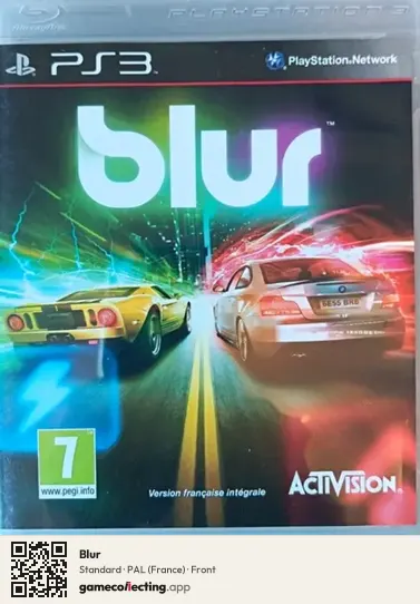 Blur PlayStation 3, France box front