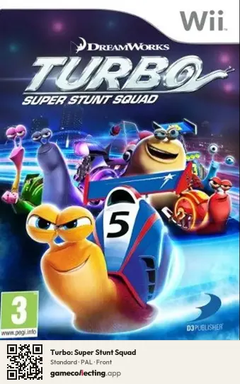 Turbo: Super Stunt Squad Nintendo Wii, PAL box front