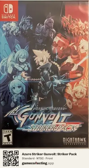 Azure Striker Gunvolt: Striker Pack Nintendo Switch, NTSC box front