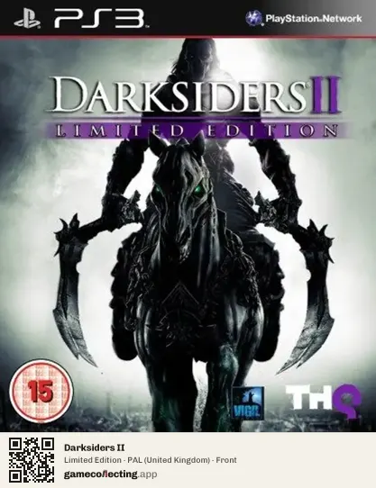 Darksiders II PlayStation 3, United Kingdom box front