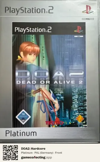 DOA2: Hardcore PlayStation 2, Germany box front