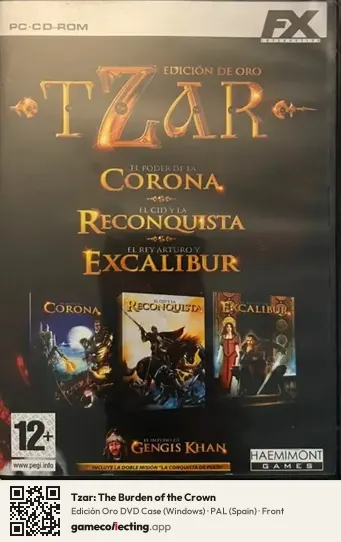 Tzar: The Burden of the Crown Computer, Spain box front
