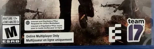 Hell Let Loose: Vietnam, the ESRB box on its front