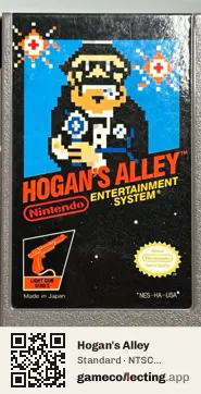 Hogan's Alley Nintendo Entertainment System, NTSC cartridge label