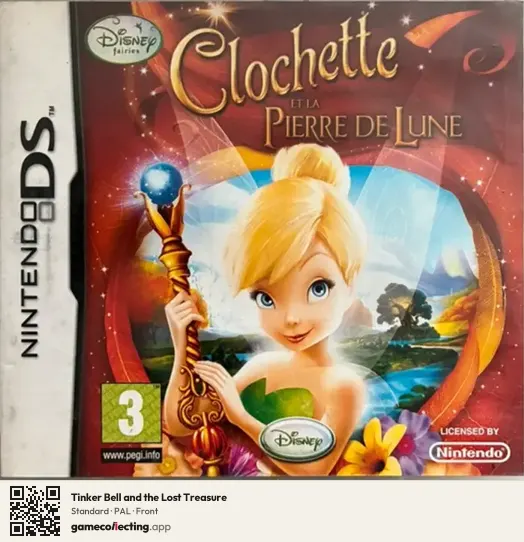 Tinker Bell and the Lost Treasure Nintendo DS, PAL box front