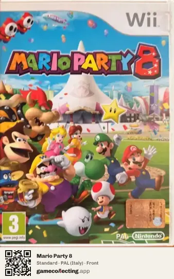 Mario Party 8 Nintendo Wii, Italy box front
