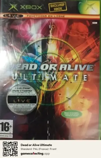 Dead or Alive Ultimate Xbox, France box front