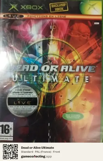 Dead or Alive Ultimate Xbox, France box front