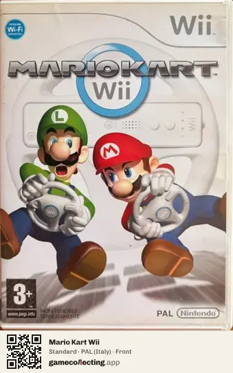 Mario Kart Wii Nintendo Wii, Italy box front