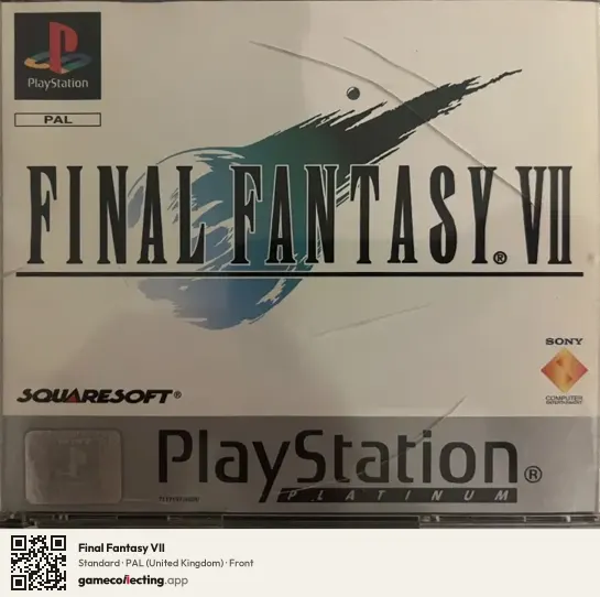 Final Fantasy VII PlayStation, United Kingdom box front