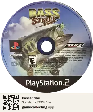 Bass Strike PlayStation 2, NTSC disc