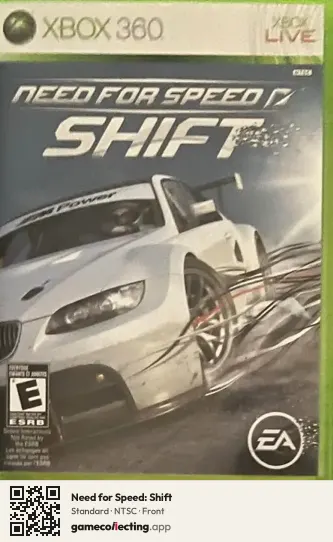 Need for Speed: Shift Xbox 360, NTSC box front