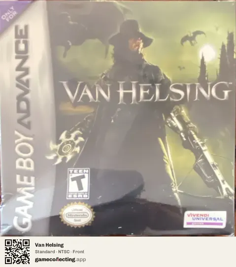 Van Helsing Game Boy Advance, NTSC box front