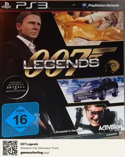 007 Legends PlayStation 3, Germany box front