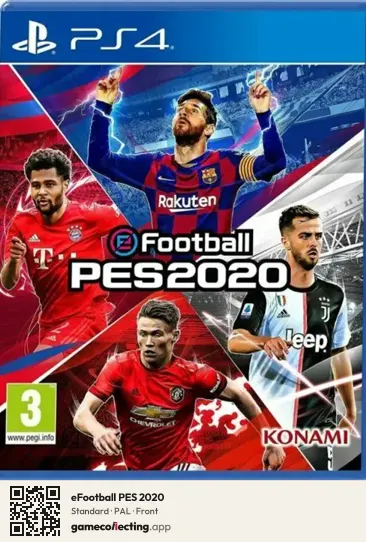 eFootball PES 2020 PlayStation 4, PAL box front