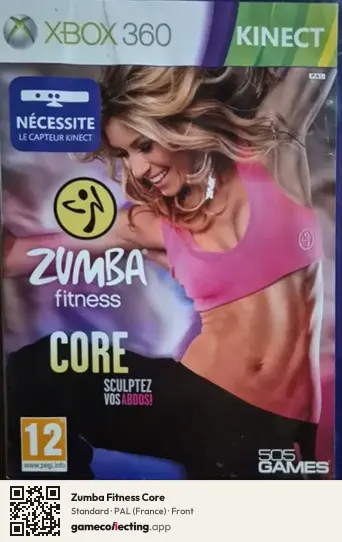 Zumba Fitness Core Xbox 360, France box front