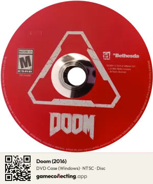 Doom (2016) Computer, NTSC disc