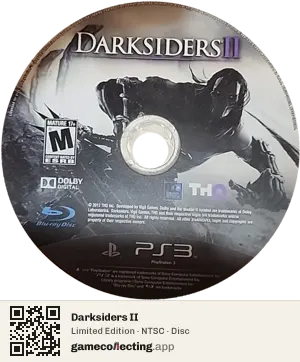 Darksiders II PlayStation 3, NTSC disc