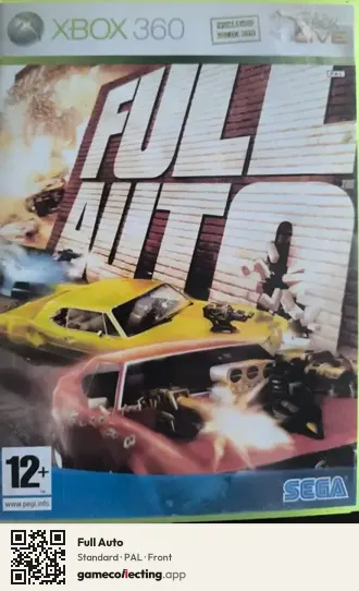 Full Auto Xbox 360, PAL box front